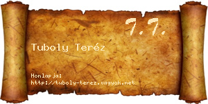 Tuboly Teréz névjegykártya