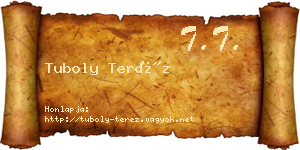 Tuboly Teréz névjegykártya